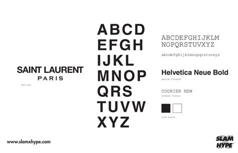 saint laurent font style.